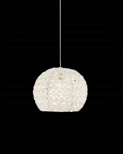 Currey 9000-0909 - Piero White 1-Light Round Multi-Drop Pendant