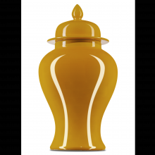 Currey 1200-0700 - Imperial Medium Yellow Temple Jar