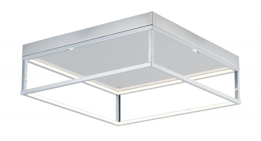 4 Square-Flush Mount Chandelier