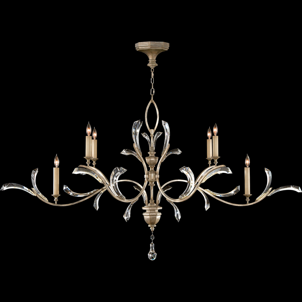 Beveled Arcs 74&#34;W Oblong Chandelier