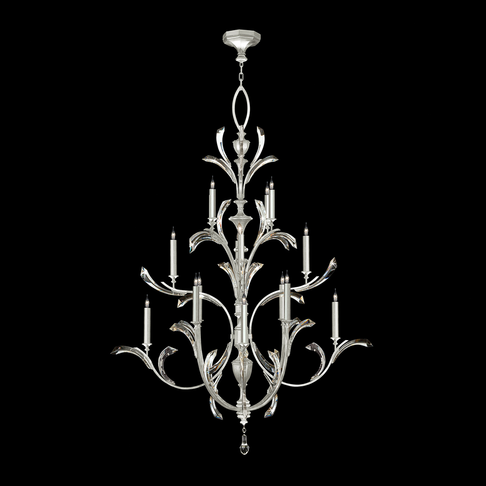 Beveled Arcs 56&#34;W Round Chandelier