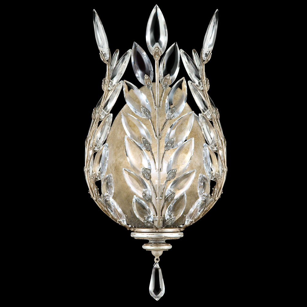 Crystal Laurel 17&#34;H Sconce