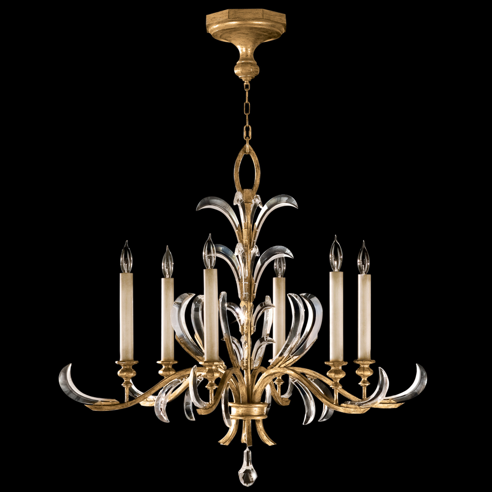 Beveled Arcs 37&#34; Round Chandelier