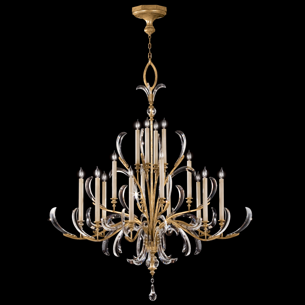 Beveled Arcs 58&#34;W Round Chandelier