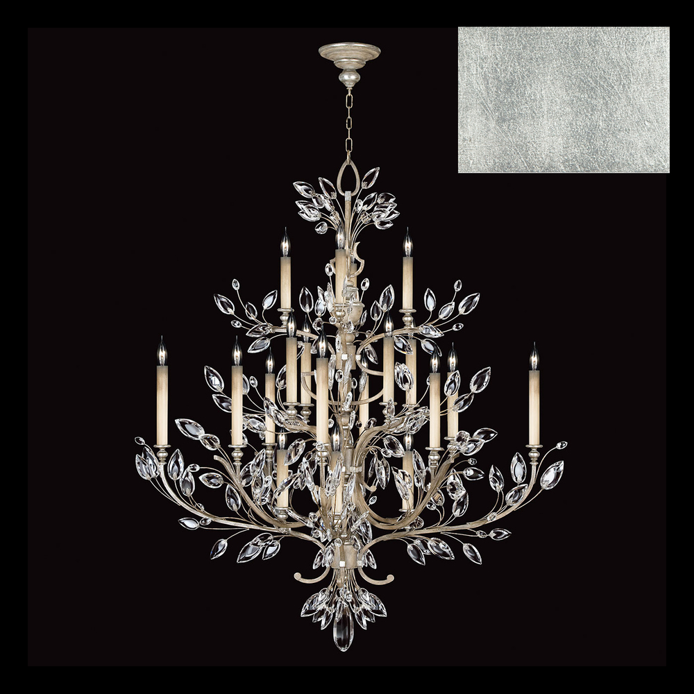 Crystal Laurel 57&#34; Round Chandelier