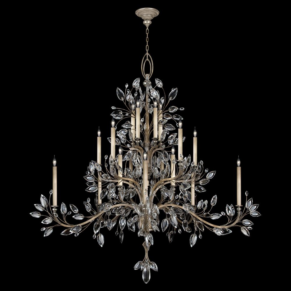 Crystal Laurel 75&#34; Round Chandelier