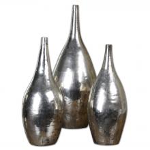 Uttermost 19826 - Uttermost Rajata Silver Vases S/3