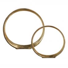 Uttermost 18961 - Uttermost Jimena Gold Ring Sculptures Set/2